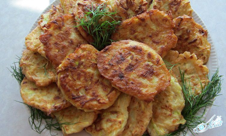 Ольдьи без яиц из кабачков