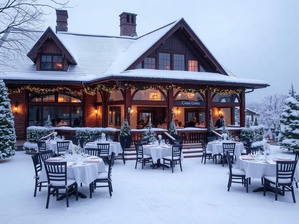 Comparison of restaurants for holding a wedding in winter фото