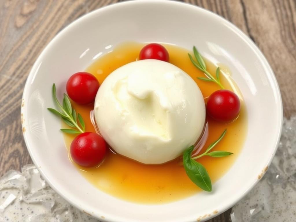 Burrata cheeseфото