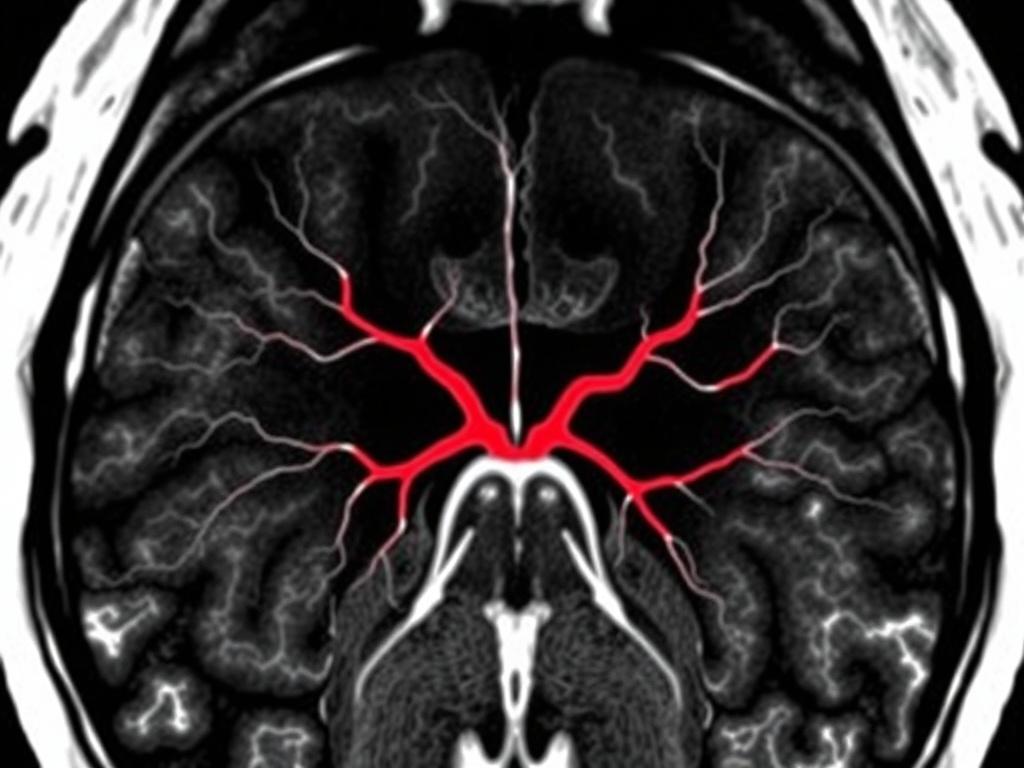 Contrast-enhanced MRI of the blood vesselsфото