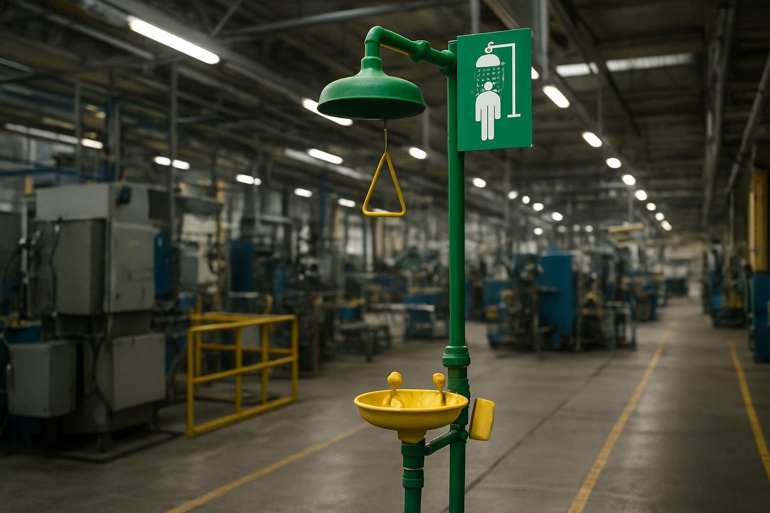 разместить аварийный душ на производствефото